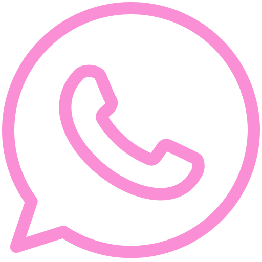 An icon of a phone in a voice bubble, representing WhatsApp.